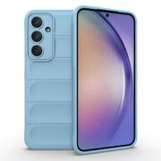 Husa pentru Samsung Galaxy A54 Liquid Silicone, Microfibre Lining, Non-Slip Airbag Design - bleu