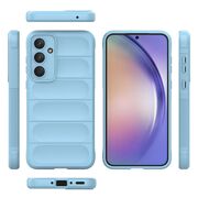 Husa pentru Samsung Galaxy A54 Liquid Silicone, Microfibre Lining, Non-Slip Airbag Design - bleu