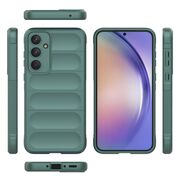 Husa pentru Samsung Galaxy A54 Liquid Silicone, Microfibre Lining, Non-Slip Airbag Design - green