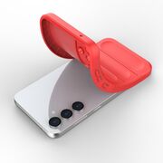 Husa pentru  Samsung Galaxy S23 FE Liquid Silicone, Microfibre Lining, Non-Slip Airbag Design, negru