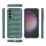 Husa pentru  Samsung Galaxy S23 FE Liquid Silicone, Microfibre Lining, Non-Slip Airbag Design, verde