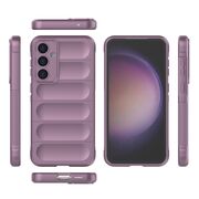 Husa pentru  Samsung Galaxy S23 FE Liquid Silicone, Microfibre Lining, Non-Slip Airbag Design, mov