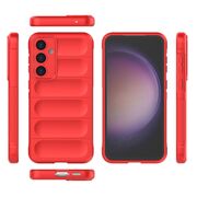 Husa pentru  Samsung Galaxy S23 FE Liquid Silicone, Microfibre Lining, Non-Slip Airbag Design, rosu