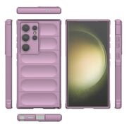 Husa pentru  Samsung Galaxy S23 Ultra 5G Liquid Silicone, Microfibre Lining, Non-Slip Airbag Design, mov