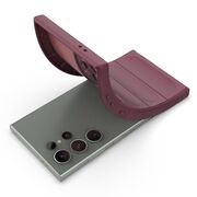 Husa pentru  Samsung Galaxy S23 Ultra 5G Liquid Silicone, Microfibre Lining, Non-Slip Airbag Design, rosu
