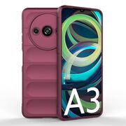 Husa pentru  Xiaomi Redmi A3 Liquid Silicone, Microfibre Lining, Non-Slip Airbag Design, burgundy