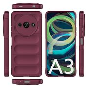 Husa pentru  Xiaomi Redmi A3 Liquid Silicone, Microfibre Lining, Non-Slip Airbag Design, burgundy