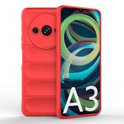 Husa pentru  Xiaomi Redmi A3 Liquid Silicone, Microfibre Lining, Non-Slip Airbag Design, rosu