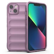 Husa pentru  iPhone 13 Liquid Silicone, Microfibre Lining, Non-Slip Airbag Design, mov