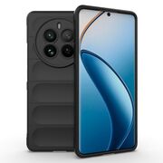 Husa pentru  Realme 12 Pro, Realme 12 Pro+ Liquid Silicone, Microfibre Lining, Non-Slip Airbag Design, negru
