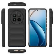 Husa pentru  Realme 12 Pro, Realme 12 Pro+ Liquid Silicone, Microfibre Lining, Non-Slip Airbag Design, negru