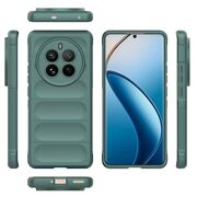 Husa pentru  Realme 12 Pro, Realme 12 Pro+ Liquid Silicone, Microfibre Lining, Non-Slip Airbag Design, verde