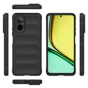 Husa pentru  Realme C67 4G Liquid Silicone, Microfibre Lining, Non-Slip Airbag Design, negru