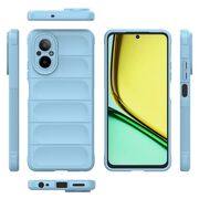 Husa pentru  Realme C67 4G Liquid Silicone, Microfibre Lining, Non-Slip Airbag Design, albastru