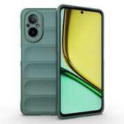 Husa pentru  Realme C67 4G Liquid Silicone, Microfibre Lining, Non-Slip Airbag Design, verde