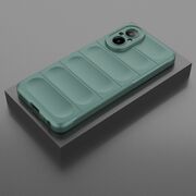 Husa pentru  Realme C67 4G Liquid Silicone, Microfibre Lining, Non-Slip Airbag Design, verde