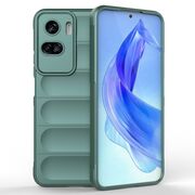 Husa pentru  Honor 90 lite Liquid Silicone, Microfibre Lining, Non-Slip Airbag Design, verde