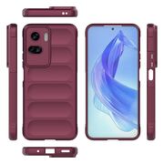 Husa pentru  Honor 90 lite Liquid Silicone, Microfibre Lining, Non-Slip Airbag Design, rosu