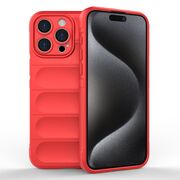 Husa pentru  iPhone 15 Pro Max Liquid Silicone, Microfibre Lining, Non-Slip Airbag Design, rosu