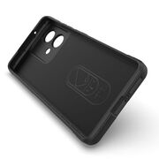 Husa pentru  Motorola Edge 40 NEO Liquid Silicone, Microfibre Lining, Non-Slip Airbag Design, negru