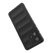 Husa pentru  Motorola Edge 40 NEO Liquid Silicone, Microfibre Lining, Non-Slip Airbag Design, negru