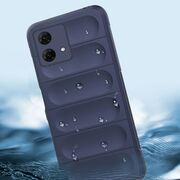 Husa pentru  Motorola Moto G84 Liquid Silicone, Microfibre Lining, Non-Slip Airbag Design, albastru