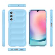Husa pentru  Samsung Galaxy A25 Liquid Silicone, Microfibre Lining, Non-Slip Airbag Design, albastru