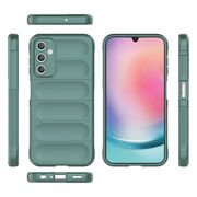 Husa pentru  Samsung Galaxy A25 Liquid Silicone, Microfibre Lining, Non-Slip Airbag Design, verde