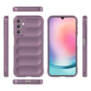Husa pentru  Samsung Galaxy A25 Liquid Silicone, Microfibre Lining, Non-Slip Airbag Design, mov