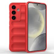 Husa pentru  Samsung Galaxy S24 Liquid Silicone, Microfibre Lining, Non-Slip Airbag Design, rosu