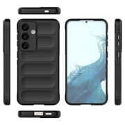 Husa pentru  Samsung Galaxy S24+ Plus Liquid Silicone, Microfibre Lining, Non-Slip Airbag Design, negru
