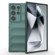Husa pentru  Samsung Galaxy S24 Ultra Liquid Silicone, Microfibre Lining, Non-Slip Airbag Design, verde