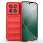 Husa pentru  Xiaomi 14 Liquid Silicone, Microfibre Lining, Non-Slip Airbag Design, rosu