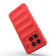 Husa pentru  Xiaomi 14 Liquid Silicone, Microfibre Lining, Non-Slip Airbag Design, rosu