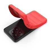 Husa pentru  Xiaomi 14 Liquid Silicone, Microfibre Lining, Non-Slip Airbag Design, rosu