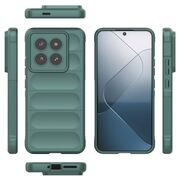 Husa pentru  Xiaomi 14 Pro Liquid Silicone, Microfibre Lining, Non-Slip Airbag Design, verde