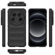 Husa pentru  Xiaomi 14 Ultra Liquid Silicone, Microfibre Lining, Non-Slip Airbag Design, negru