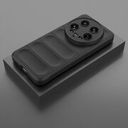 Husa pentru  Xiaomi 14 Ultra Liquid Silicone, Microfibre Lining, Non-Slip Airbag Design, negru