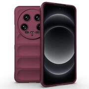 Husa pentru  Xiaomi 14 Ultra Liquid Silicone, Microfibre Lining, Non-Slip Airbag Design, bordeaux