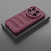 Husa pentru  Xiaomi 14 Ultra Liquid Silicone, Microfibre Lining, Non-Slip Airbag Design, bordeaux