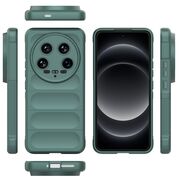 Husa pentru  Xiaomi 14 Ultra Liquid Silicone, Microfibre Lining, Non-Slip Airbag Design, verde