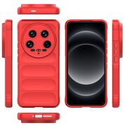 Husa pentru  Xiaomi 14 Ultra Liquid Silicone, Microfibre Lining, Non-Slip Airbag Design, rosu