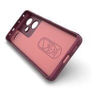 Husa pentru  Xiaomi Redmi Note 13 Pro+ Plus 5G Liquid Silicone, Microfibre Lining, Non-Slip Airbag Design, burgundy