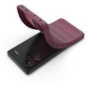 Husa pentru  Xiaomi Redmi Note 13 Pro+ Plus 5G Liquid Silicone, Microfibre Lining, Non-Slip Airbag Design, burgundy