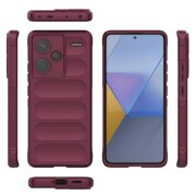 Husa pentru  Xiaomi Redmi Note 13 Pro+ Plus 5G Liquid Silicone, Microfibre Lining, Non-Slip Airbag Design, burgundy