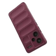 Husa pentru  Xiaomi Redmi Note 13 Pro+ Plus 5G Liquid Silicone, Microfibre Lining, Non-Slip Airbag Design, burgundy