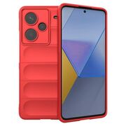 Husa pentru  Xiaomi Redmi Note 13 Pro+ Plus 5G Liquid Silicone, Microfibre Lining, Non-Slip Airbag Design, rosu