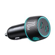 Incarcator masina 2 x USB tip C Fast Charge JoyRoom, 70W, JR-CCN02