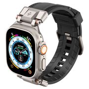 Curea Apple Watch 1/2/3/4/5/6/7/8/9/se/se 2/ultra/ultra 2 (42/44/45/49mm) Spigen DuraPro Armor PU, negru