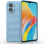 Husa pentru  Oppo A18, A38 Liquid Silicone, Microfibre Lining, Non-Slip Airbag Design, blue